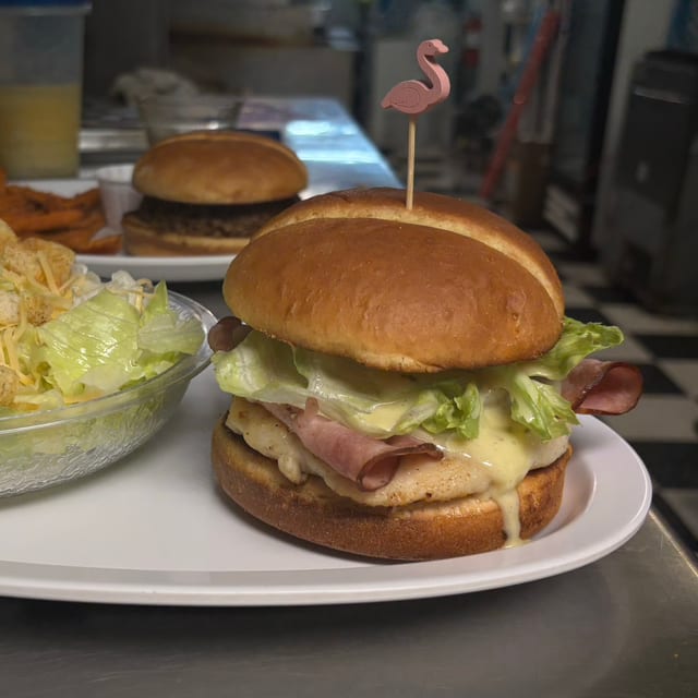Malibu Chicken Sandwich.